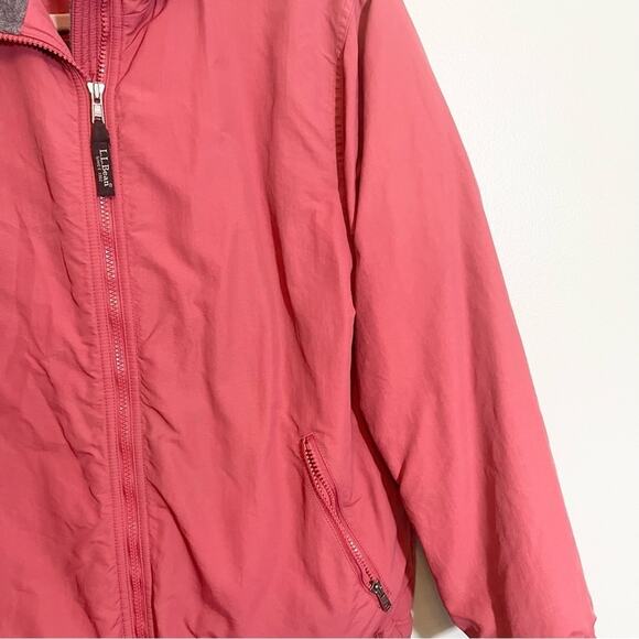 L.L.Bean Womens Collared Long Sleeve Full Zip Fleece Lining Jacket Red Medium - Picture 16 of 16